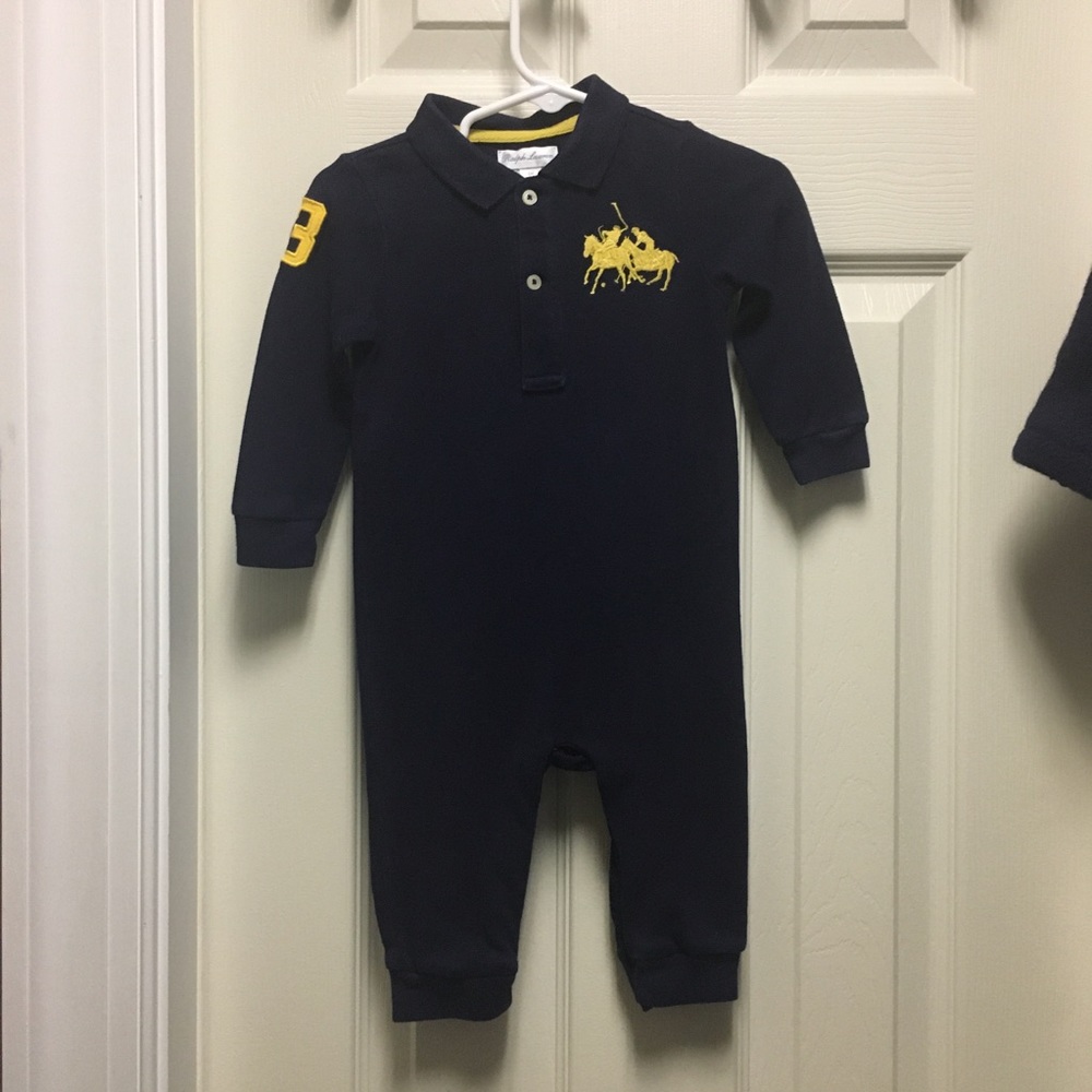 Ralph Lauren - Navy/Yellow Romper